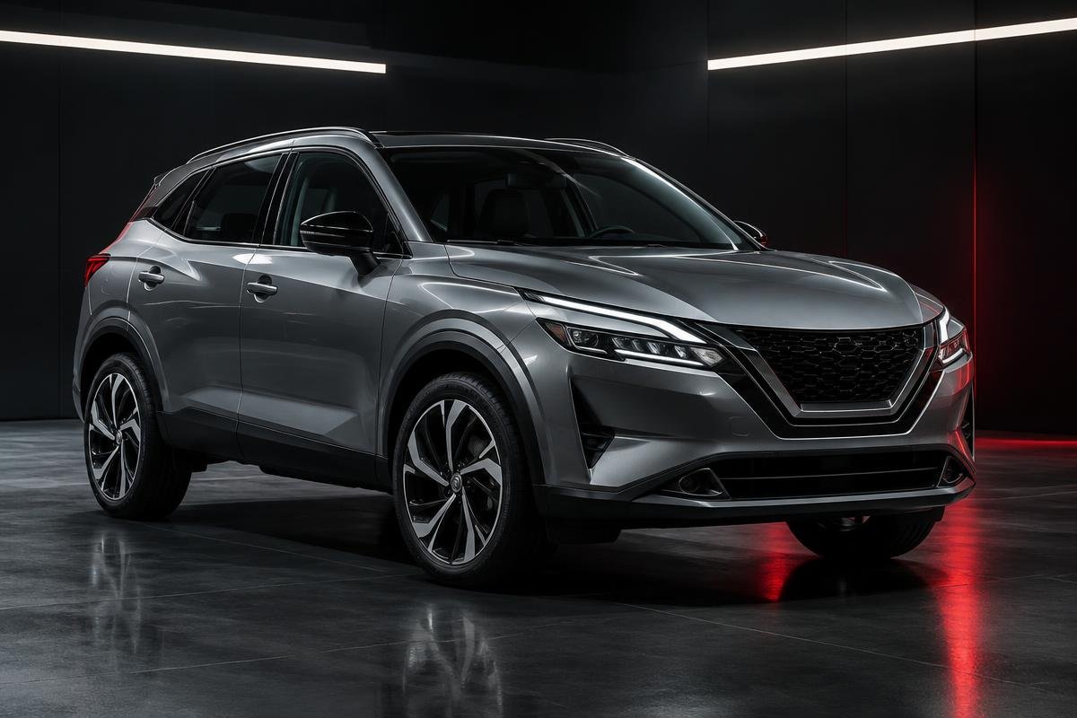 Nissan Qashqai in a technical automotive studio